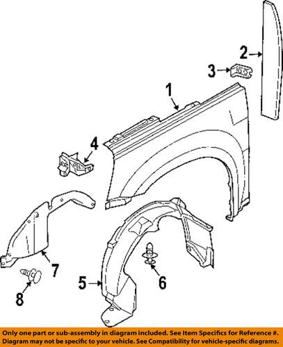 Gm oem 5481054 fender-upper bracket