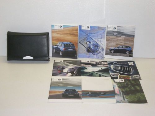 2005 bmw x3 2.5i, x3 3.0i owners manual set with case