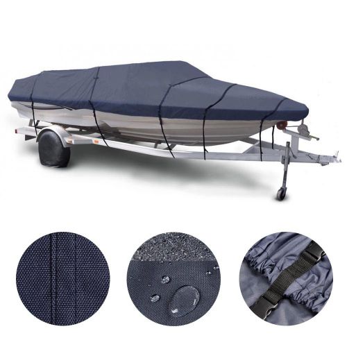 20&#039; 21&#039; 22&#039; trailerable fish ski boat cover 600d waterproof beam 100 v-hull blue