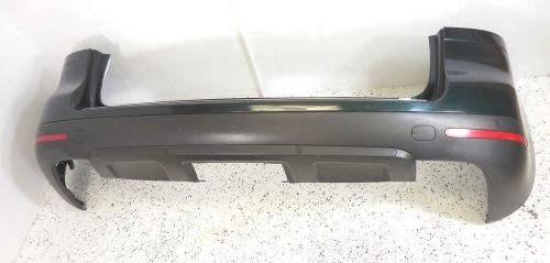 04-10 vw volkswagen touareg rear bumper cover assembly oem green w/ park assist