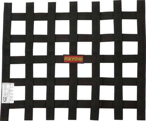 Racequip/safequip 15 x 18 in rectangle black window net p/n 726001