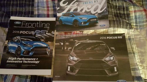 2016 ford focus rs brochure set