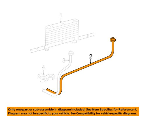 Gm oem transmission oil cooler-inlet pipe 25999420