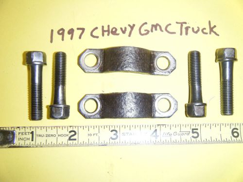 1997 gmc chevy 4x4 truck rear drive shaft brace bolts lock u bolt clamp 95 96 98