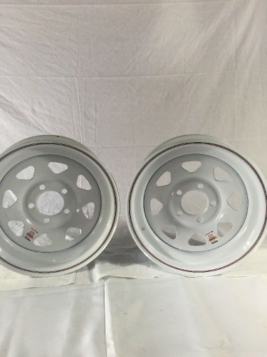 15 inch white steel dexstar trailer wheel rim 15x6 5x4.5 17-149 15&#034; 6&#034;