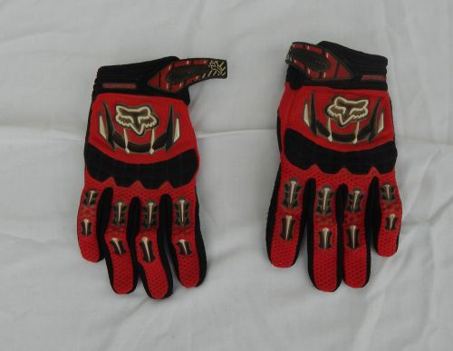 Adult mens fox motorcycle motocross racing riding gloves size small