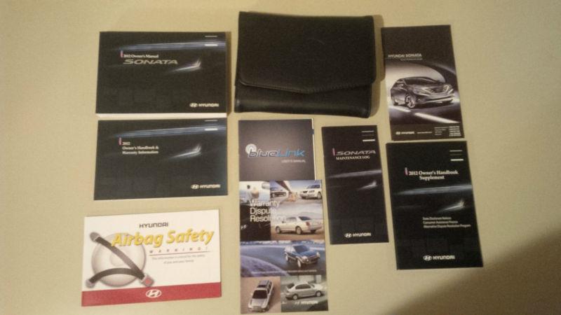 2012 hyundai sonata owner's manual - complete set - free shipping