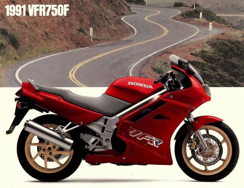 1991 honda vfr750f motorcycle brochure -vfr 750 f-honda-vfr750 f