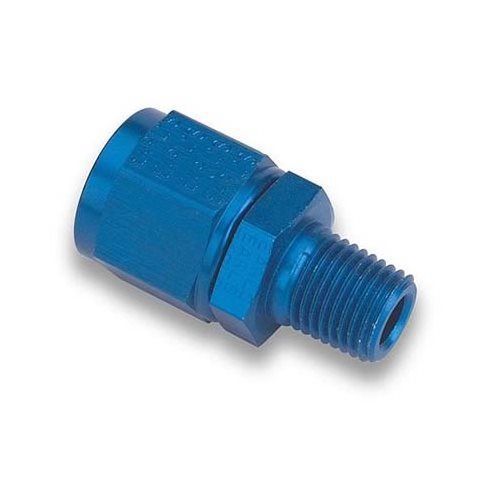 Earl&#039;s 916113erl fitting straight -12 an female to 1/2&#034; npt male blue ea