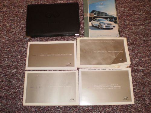 2005 infiniti g35 sedan coupe car owners manual books guide case all models