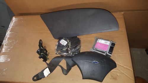 99 00 01 02 ford focus  seat belt + srs airbag air bag+ module  set