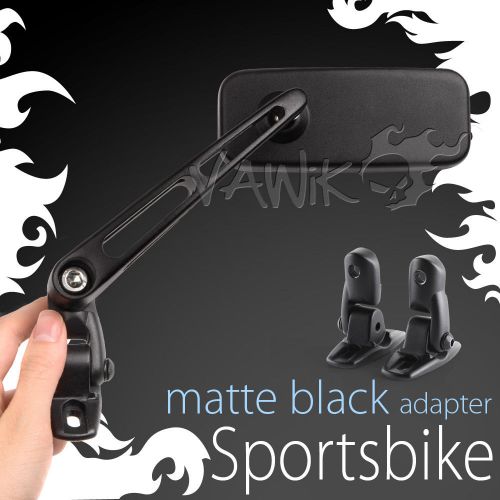Vawik mirror convex classic mx black matte black base for cbr1000rr fireblade 04