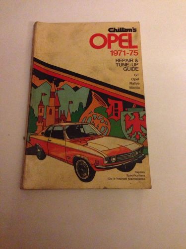 Chiltons opel 1971-75 repair and tune up book