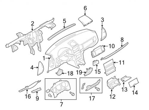 Ford oem speaker cover ah6z5404338bb image 6