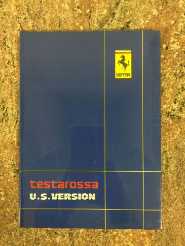 1988 ferrari testarossa owner&#039;s manual