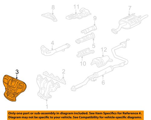 Honda oem 99-00 civic 1.6l-l4 exhaust-manifold cover 18120p2pa00