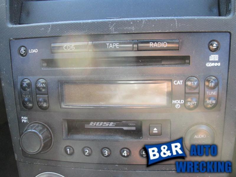 Radio/stereo for 04 nissan 350z ~ recvr am-fm-stereo cass w/6 disc cd cpe