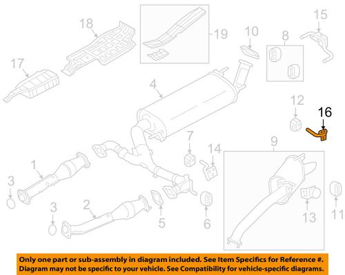 Infiniti nissan oem 11-13 qx56 5.6l-v8 exhaust-hanger 207511la0a