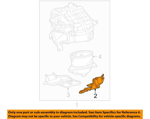 Toyota oem 01-03 sienna blower motor fan-blower assembly bracket 8868808100