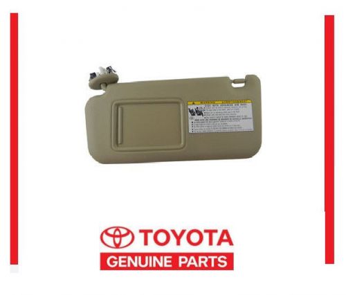 Genuine toyota rav4 sun visor tan driver left  74320-42501-a1 new  2006-2009