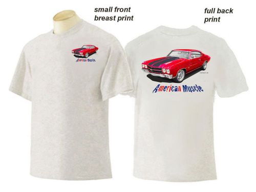 Auto art t-shirt &#039;70 chevelle ss 2-side print