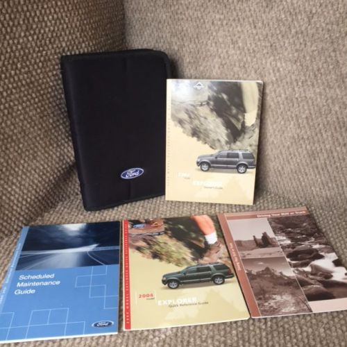 2004 ford explorer owners manual with maintenance and warranty guide and case