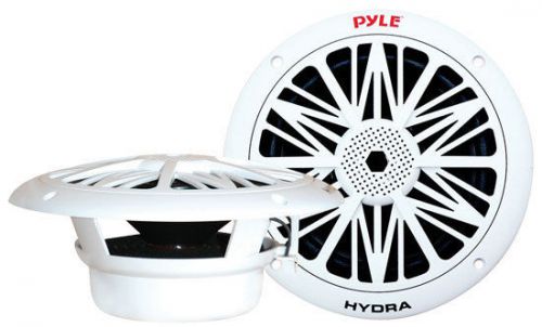 Pair new pyle plmr82 300 watts 8&#039;&#039; 2 way white marine speakers kit