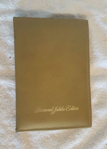 1978 lincoln continental mark v diamond jubilee owners manual w/ soft cover