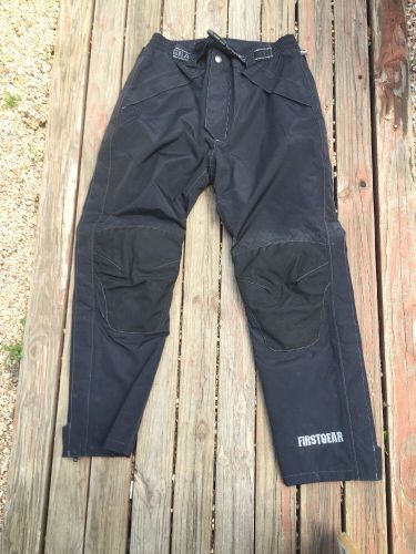Lightly used first gear motorcycle riding pants hypertex padded mens 34