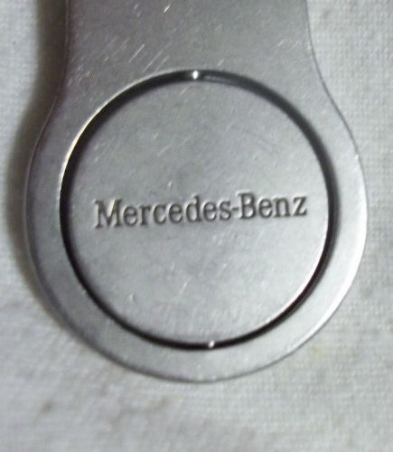 Mercedes benz stainless steel key ring fob vintage twist lock swivel free shippi