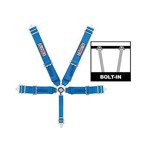 G-force racing harness complete camlock individual-type bolt-in floor mount blue