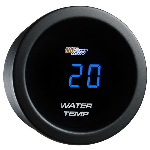 Glowshift blue digital 52mm celsius water temp gauge meter w digital readout