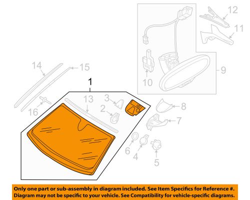 Audi oem 2012 a7 quattro-windshield glass 4g8845099anvb