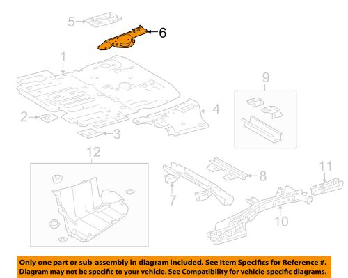 Toyota oem 14-15 highlander floor rails-rear-spare bracket 583090e030