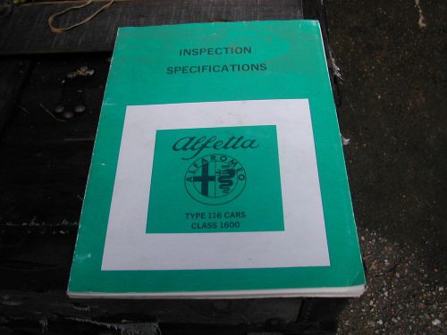 Alfa romeo used alfetta specification manual top notch shape oe