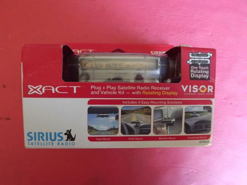 New  sirius satellite radio receiver visor xact xtr3ck &amp; car kit