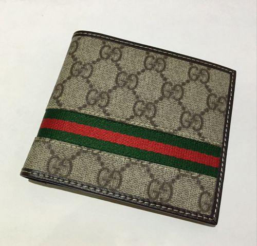 Coated canvas gucci  men&#039;s wallet