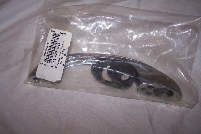 Vw bug handel for front hood new for beetle or super 1968-1979 w/ seals