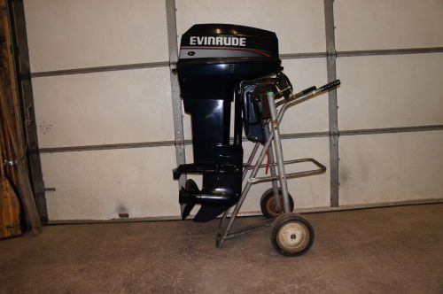 40 hp evinrude outboard boat motor 2-stroke - power tilt - oil injection  40hp