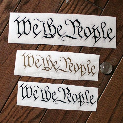 3x we the people decal 2nd amendment sticker gun rights 2a vinyl decal