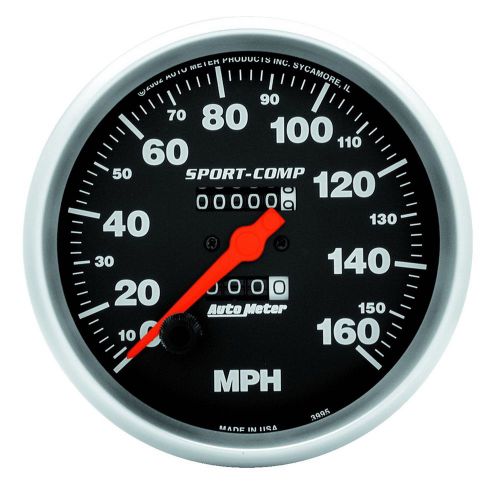 Auto meter 3995 sport-comp; in-dash mechanical speedometer