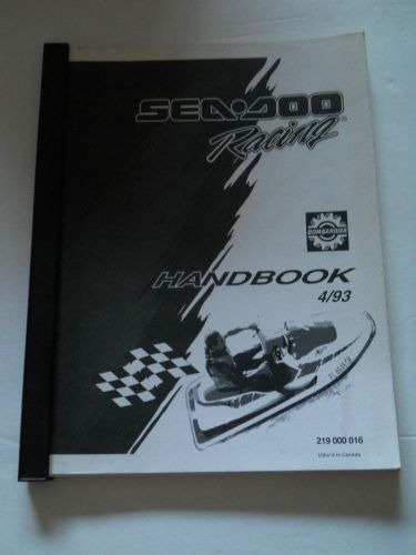 Seadoo racing handbook manual sp xp spx gts gtx etc...