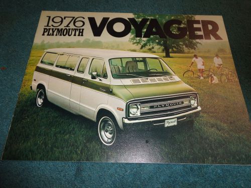 1976 plymouth voyager van sales folder  / original dealership brochure