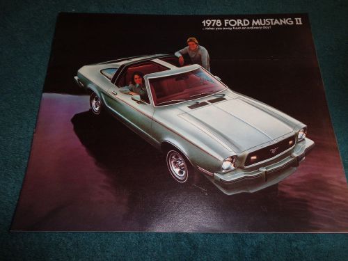 1978 ford mustang sales brochure catalog original mustang ii dealership item