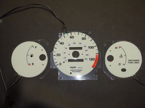 Performax glow gauge face 1996-99 honda civic dx manual trans el9699cmdx