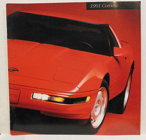 Chevrolet corvette sales catalog brochure original 1991