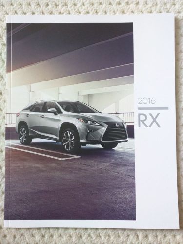 New lexus 2016 rx sales catalog brochure, rx350 rx450h f-sport