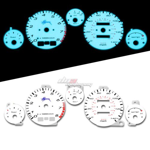 Indiglo glow gauge+harness dash face for 99-05 mazda miata 1.8 l l4 nb bp-4w z3