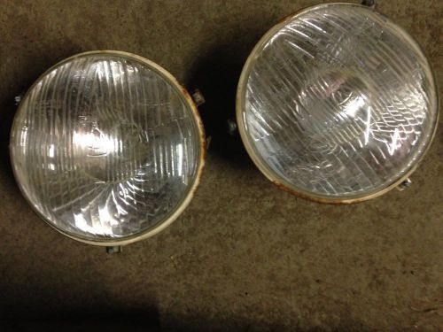 1 pair marchal 109 headlights lamp simca 1000 citroen ds peugeot 403 404