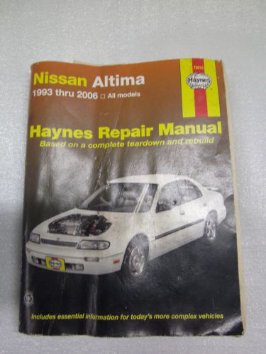 Nissa altima repair manual 1993-2006 haynes part # 72015